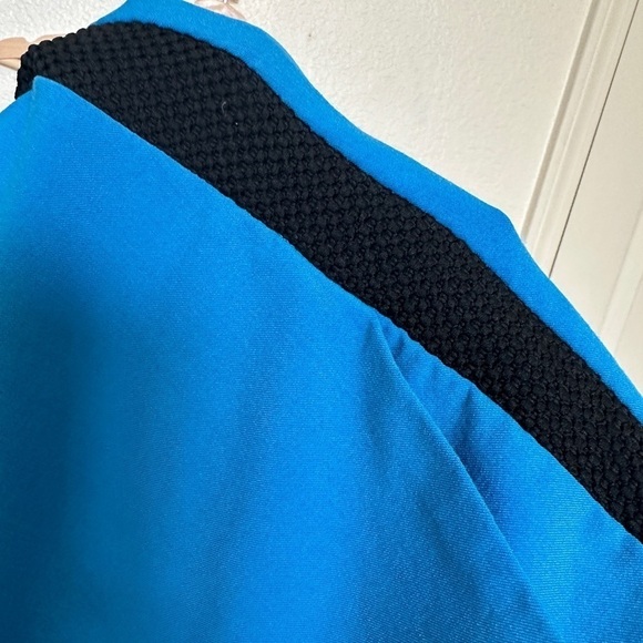 Elizabeth & James Wool Stretch Johnny Trouser Blue Black Braided Seam Slim Pants - Picture 7 of 10